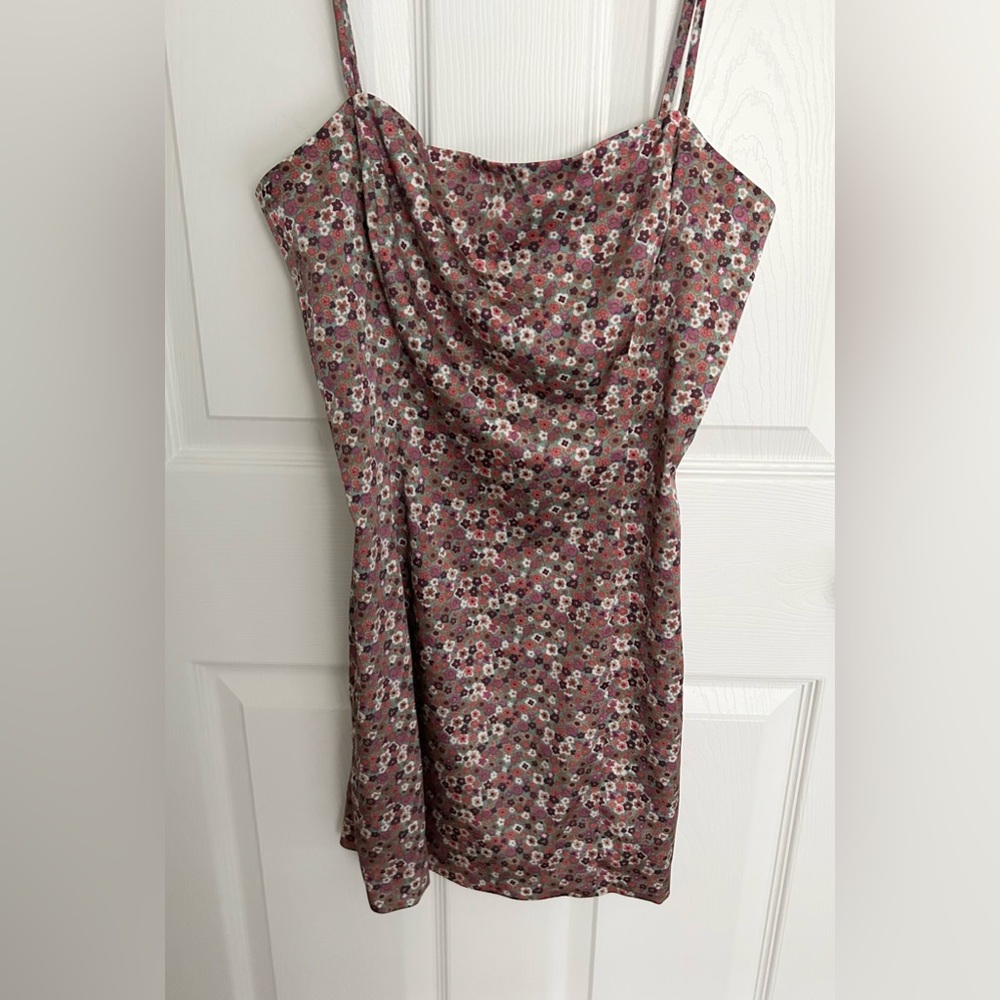 Sunday Best Floral Satin Dress
